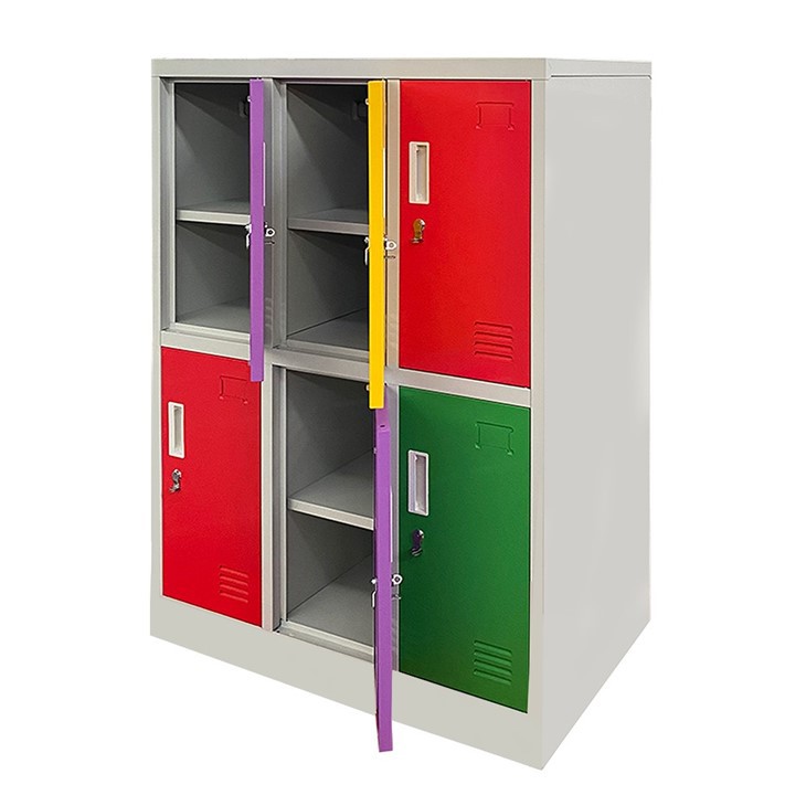 Colorful 6 Door Steel Locker
