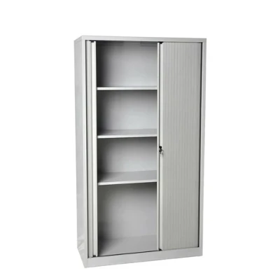 Kabinet Fail Pejabat Pintu Tambour Vertikal Logam